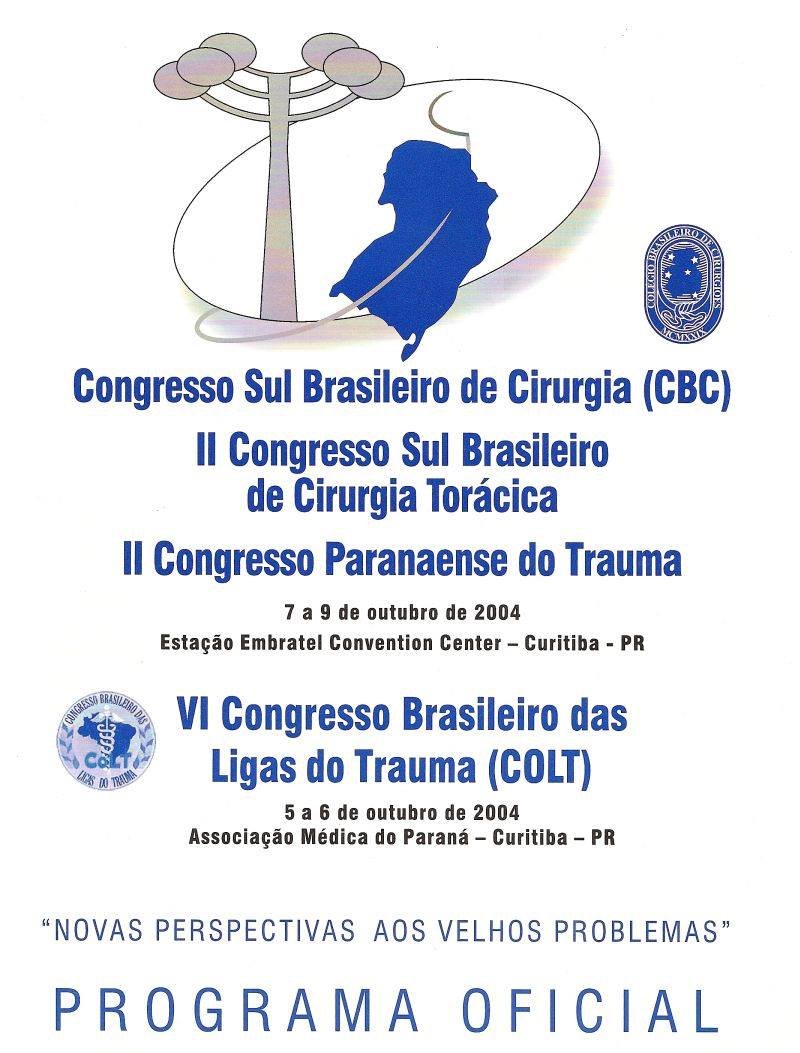 Capa do VI CoLT 2004