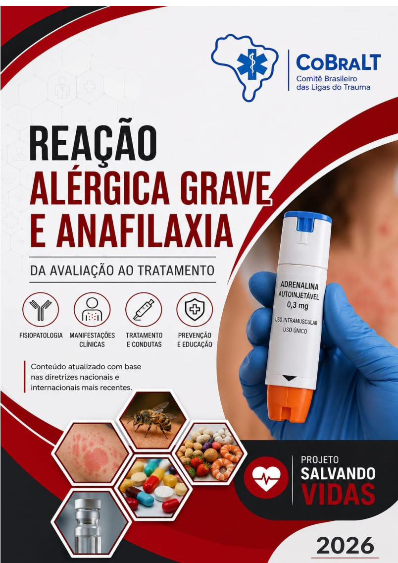 Capa do material Reação Alérgica Grave e Anafilaxia